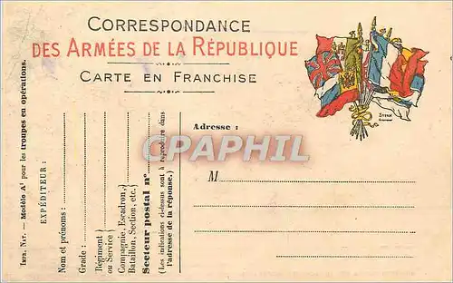 Carte de Franchise Militaire