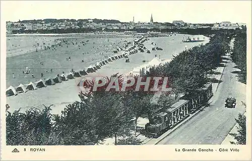 Cartes postales Royan La Grande Conche Cote Ville Train