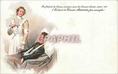 Cartes postales On fait de la Bonne Cuisine avec de Bonnes Choses avec de l'Extrait de Viande Armour par Exemple