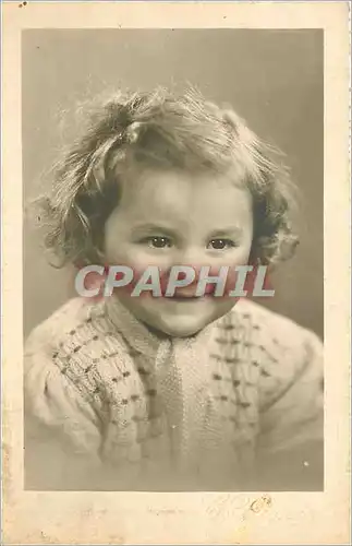 CARTE PHOTO Enfant souraint