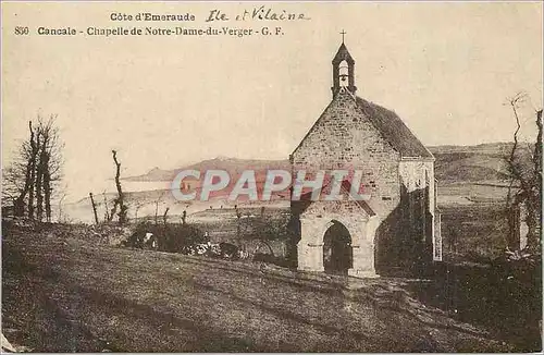 Cartes postales Cancale Cote d'Emeraude Chapelle de Notre Dame du Verger