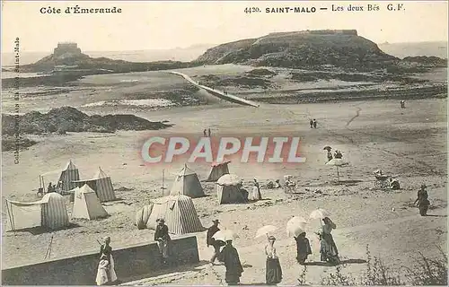 Cartes postales Saint Malo Cote d'Emeraude Les Deux Bes