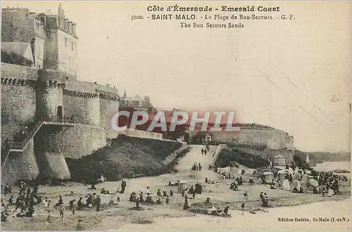 Cartes postales Saint Malo Cote d'Emeraude La Plage Bon Secours