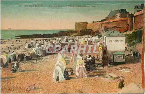 Cartes postales Saint Malo La Greve de Bon Secours