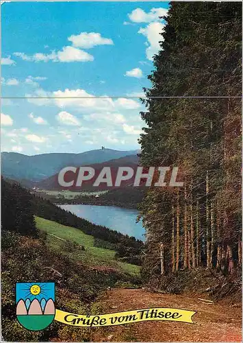 Cartes postales moderne Titisee Hochschwarzwald Blick zum Feldberg