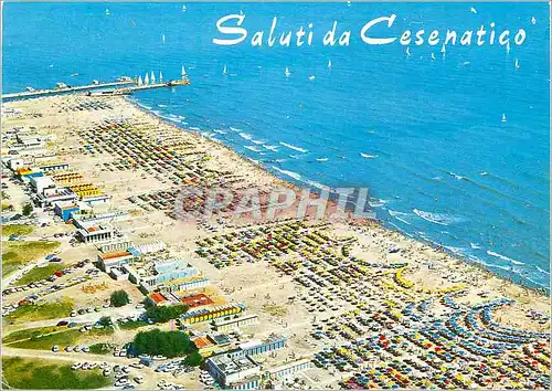 Cartes postales moderne Cesenatico Promenade le Long la mer et la Plage