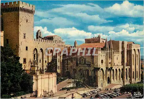 Cartes postales moderne Avignon (Vaucluse) le Palais des Papes Facade Occidentale (XIVe s)