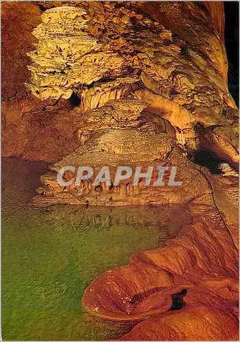 Cartes postales moderne Gouffre de Padirac (Lot) Lac Superieur Stalagmites