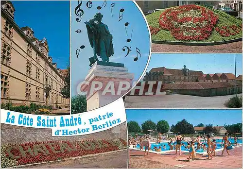 Cartes postales moderne La Cote de Saint Andre (Isere) partie d'Hector Berlioz Piscine