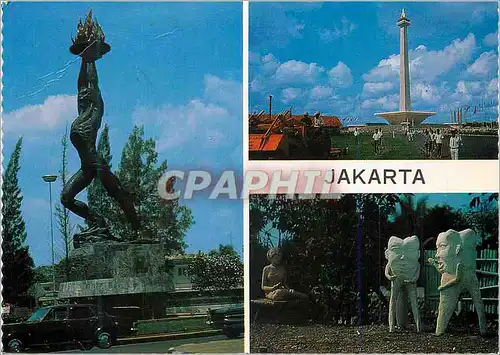 Cartes postales moderne Jakarta The Youth Statue Located at the upper end of Genneral Sudirman Road the National Monumen