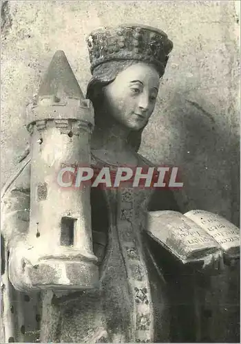 Cartes postales moderne Pontaubert Eglise XIIe XIIe Sainte Barbe Statue Pierre XVIe XVIIe