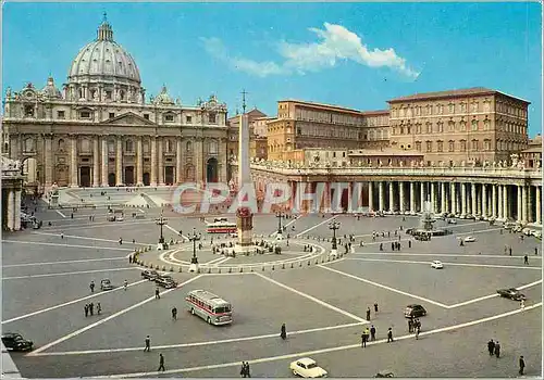 Cartes postales moderne Citta del Vaticano Place et Basilique de St Pierre