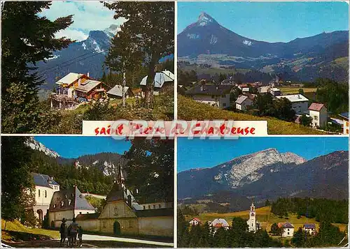 Cartes postales moderne Saint Pierre de Chartreuse (Isere) de 900 a 1800m la Scia et le Grand Som Saint Pierre et Chamec