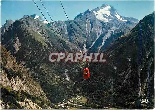 Cartes postales moderne Les Deux Alpes 1650m (Dauphine) le Tele Nacelle de Venosc et la Muzelle