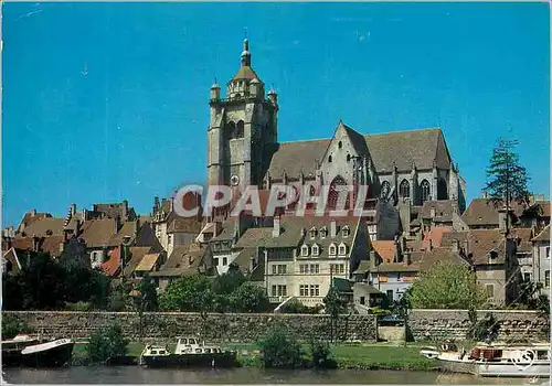 Cartes postales moderne Dole (Jura) La Franche Comte Artistique Promenade en Bateau sur le Canal du Rhone