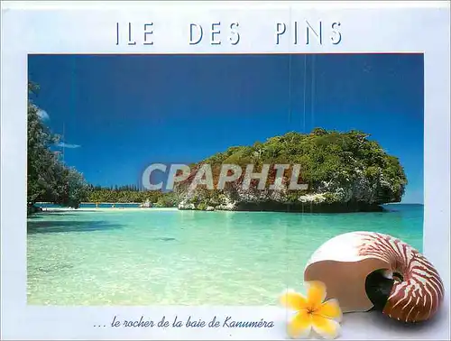 Cartes postales moderne Nouvelle Caledonie Le Rocher de la Baie de Kanumera