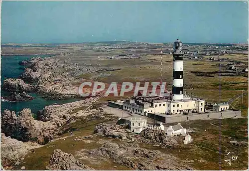 Moderne Karte Ouessant (Finistere) la Bretagne en Couleurs Phare du Creac'h 67m de Hauteur Portee 29 Miles