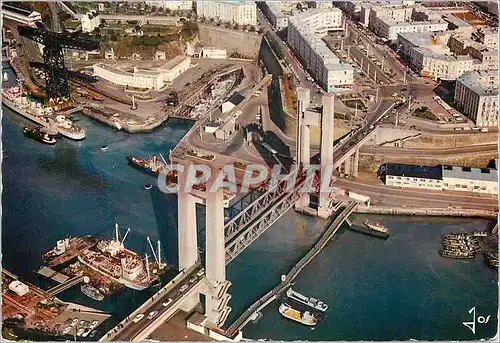 Moderne Karte Brest (Finistere) La Bretagne en Couleurs Le Pont Levant Bateaux