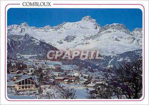 Cartes postales moderne Combloux (Haute Savoie) la Station et la Pointe Percee