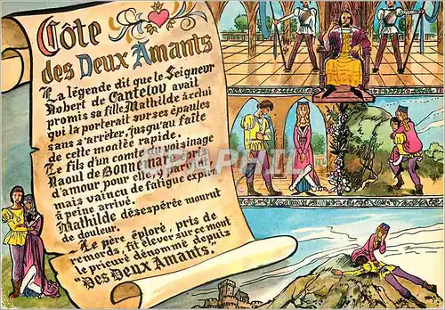 Cartes postales moderne La Cote des deux Amants