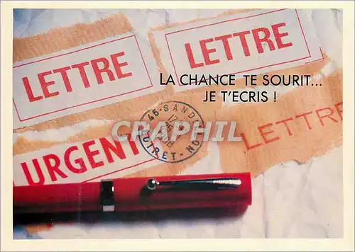 Cartes postales moderne La Chance te sourit je t'ecris Les Ecrits Restent