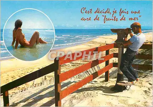 Cartes postales moderne C'est Decide je Fais une Cure de Fruits de Mer