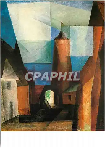 Cartes postales moderne Hessisches Landesmuseum Darmstadt Lyonel Feininger (1871 1956) la Tour a Grain de Treptow sur la