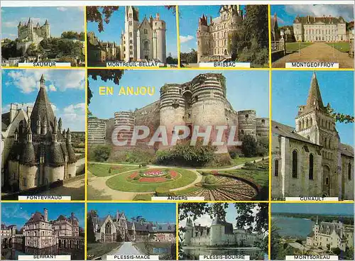 Cartes postales moderne En Anjou Saumur Montreuil Bellay Brissac Montgeoffroy Fontevraud Angers Cunault