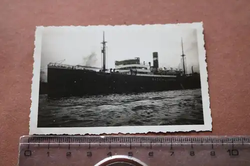 tolles altes Foto Frachtschiff  Gaza - Lisboa - Hamburger Hafen 1934