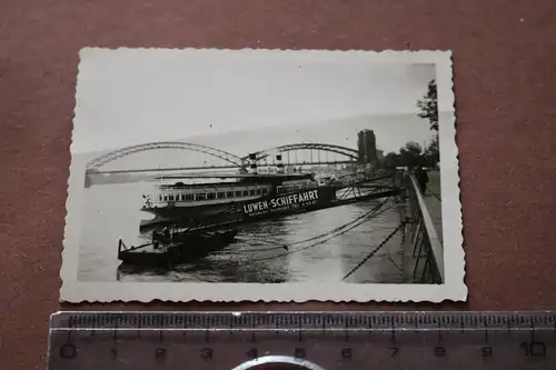 tolles altes Foto Anlegestelle Ausflugboote Duisburg Luwen-Schifffahrt