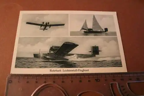 tolle alte Karte - Rohrbach Leichtmetall-Flugboot