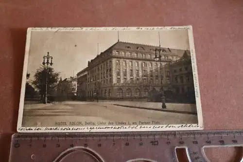 tolle alte Karte -  Berlin Hotel Adlon  Unter den Linden 1909