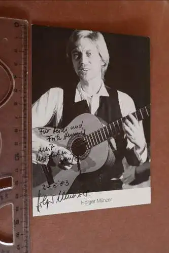 tolles altes Foto - mit original Widmund Holger Münzer  Musiker