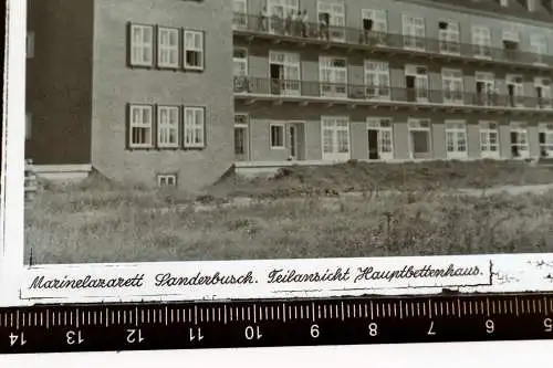 drei alte Glasnegative - Marine-Lazarett Sanderbusch 30-40er Jahre ?? + Anschre