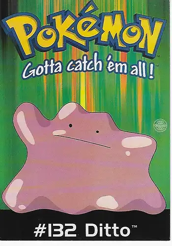 Ansichtskarte Pokémon - Ditto - nicht gelaufen