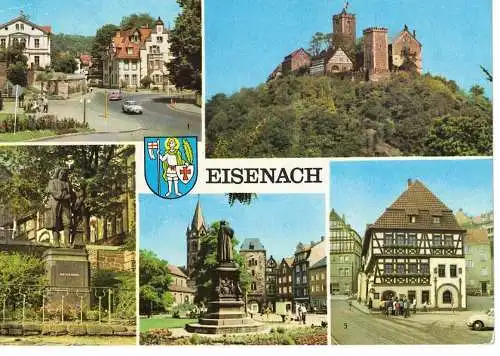 Ansichtskarte Wartburgstadt Eisenach - gelaufen 1982