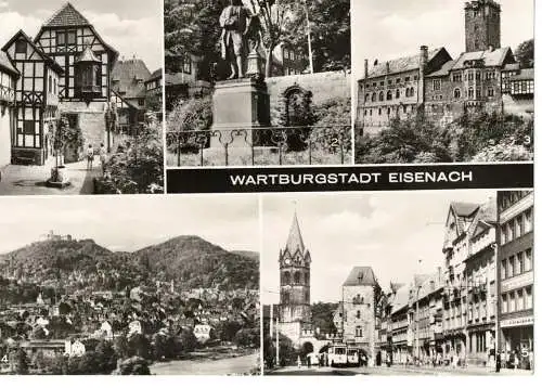 Ansichtskarte Wartburgstadt Eisenach - gelaufen 1976