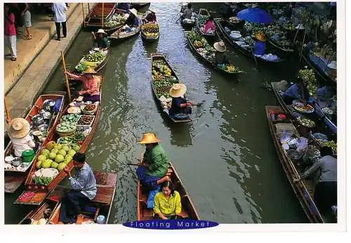 Ansichtskarte Floating Market - nicht gelaufen