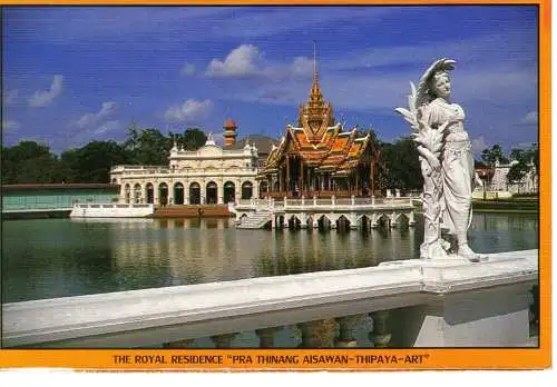 Ansichtskarte The Royal Residence Pra Thingang Asiawan-Thipaya-Art - nicht gelaufen