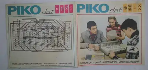 PIKO dat - Spielzeugcomputer. Lernmaschine. Unterhaltungsspiel