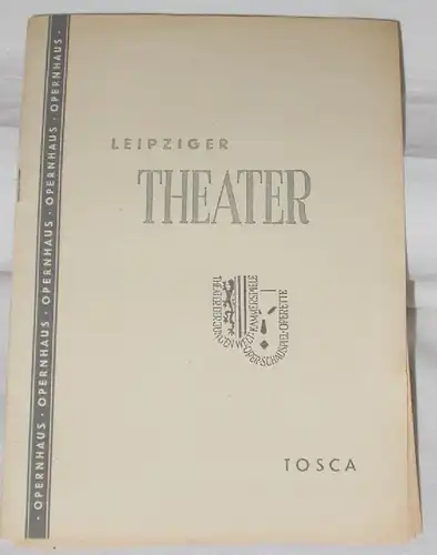 Théâtre de Leipzig Tosca..