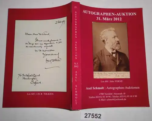 Autographen-Auktion 31. März 2012