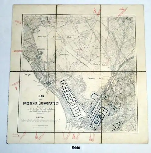 Plan du terrain d'entraînement de Dresde