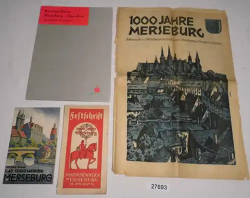 Convolt 1000 ans Merseburg (Journal 1000 années Mersseburg - édition Festivale, Fête, Guide du riz)