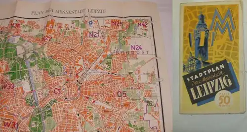 Plan der Messestadt Leipzig