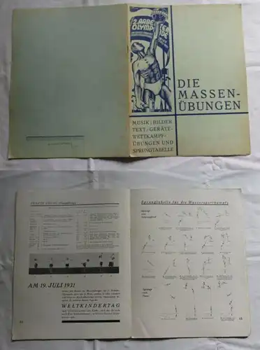 Les exercices de masse - 2e olympiades ouvriers du socialiste. Sports ouvriersinternational, Vienne Juillet 1931