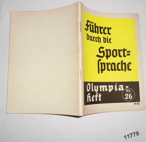 Olympia-Heft Nr. 26 - Führer durch die Sportsprache