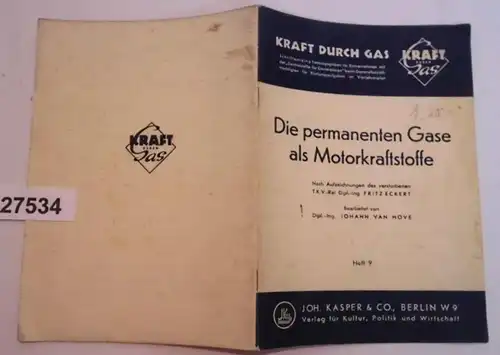 Les gaz permanents comme carburants (série "Frais par gaz" - cahier 9)