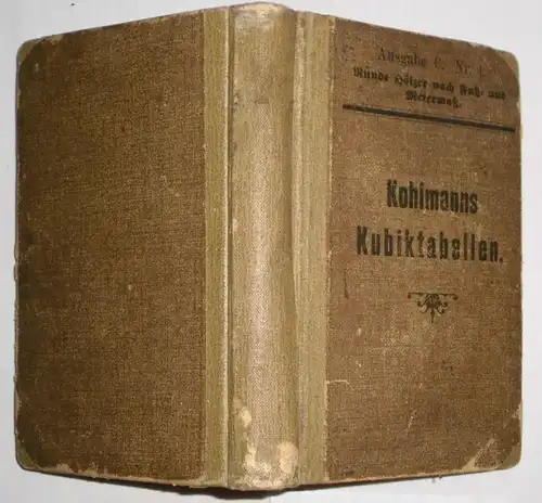 Kohlmanns Kubiktabellen