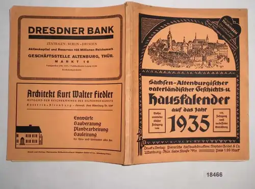 Saxe-Altenburgischer Paternische Historische- und Hausagendan 1935